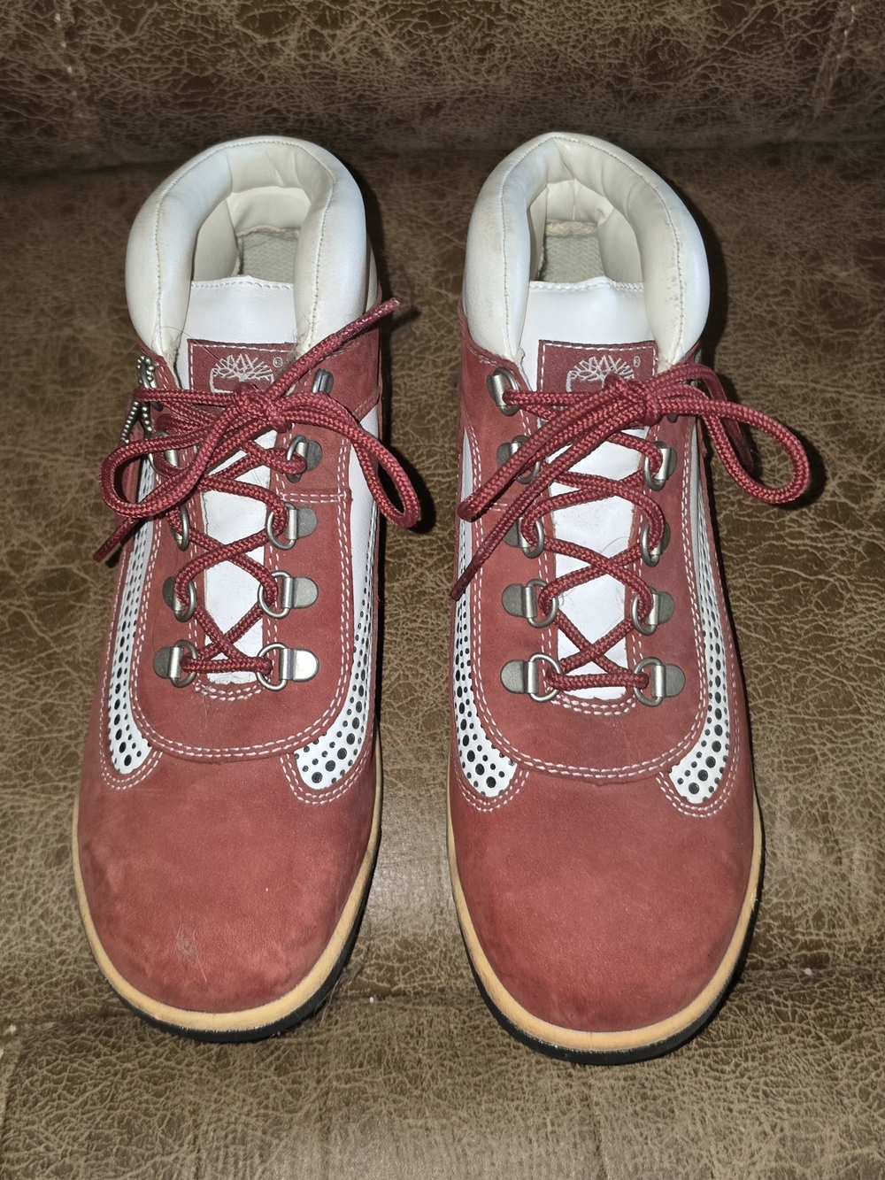 Timberland Women's Red Suede Hiking Boots Sz 6